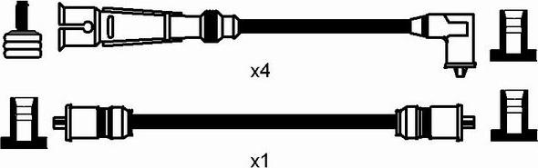 NGK 2565 - Комплект проводов зажигания parts5.com