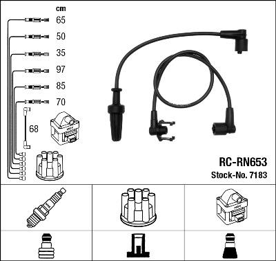 NGK 7183 - Ignition Cable Kit parts5.com