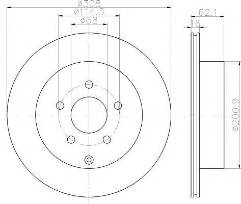 NISSAN 43206-CA000 - Тормозной диск parts5.com