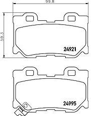 NISSAN D4060JL00J - Тормозные колодки, дисковые, комплект parts5.com