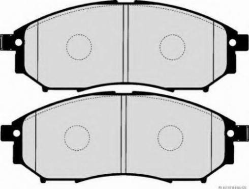 NISSAN D1060-5X00A - Тормозные колодки, дисковые, комплект parts5.com