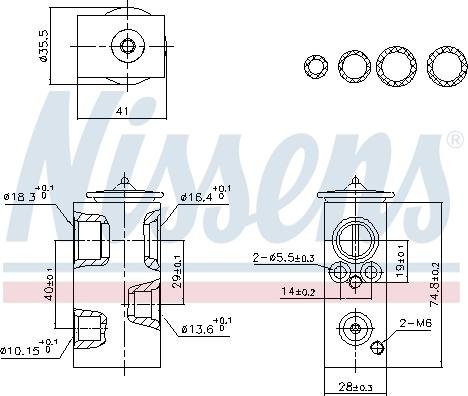 Nissens 999457 - Expansion Valve, air conditioning parts5.com