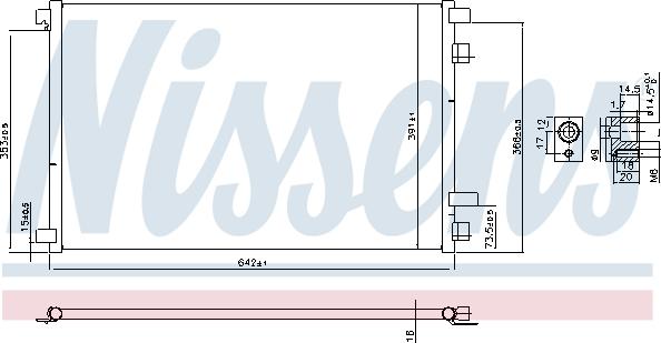 Nissens 94626 - Конденсатор кондиционера parts5.com