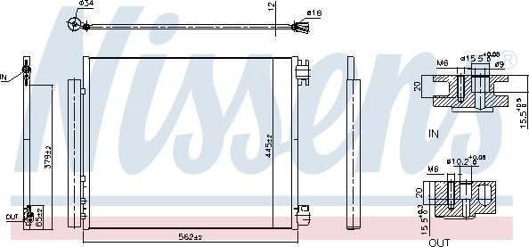 Nissens 940949 - Конденсатор кондиционера parts5.com