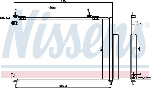 Nissens 940062 - Конденсатор кондиционера parts5.com