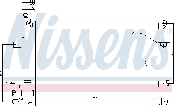 Nissens 940103 - Конденсатор кондиционера parts5.com