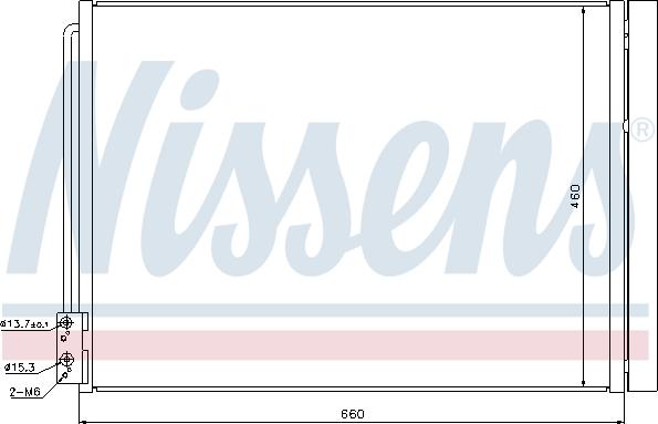 Nissens 940110 - Конденсатор кондиционера parts5.com