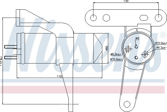 Nissens 95470 - Осушитель, кондиционер parts5.com