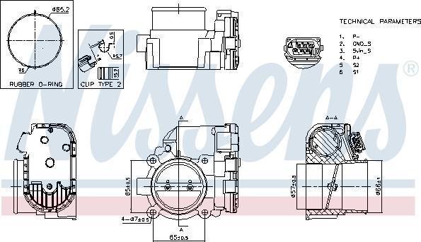 Nissens 955193 - Корпус дроссельной заслонки parts5.com