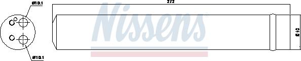 Nissens 95519 - Осушитель, кондиционер parts5.com