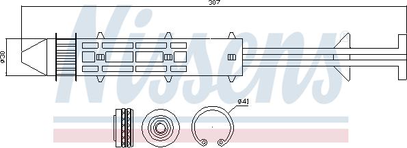 Nissens 95319 - Осушитель, кондиционер parts5.com