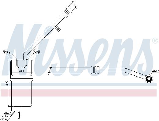 Nissens 95330 - Осушитель, кондиционер parts5.com