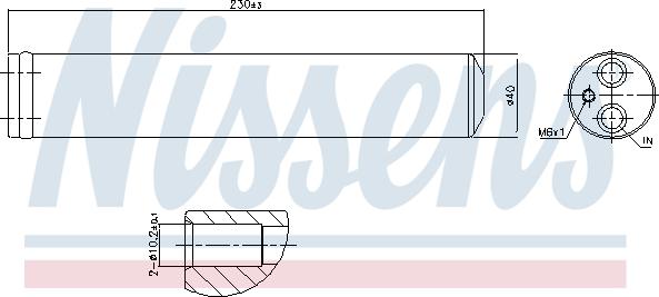 Nissens 95241 - Осушитель, кондиционер parts5.com