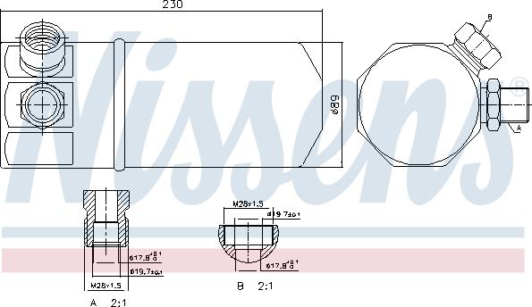 Nissens 95262 - Осушитель, кондиционер parts5.com