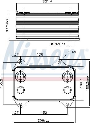 Nissens 90690 - Масляный радиатор, двигательное масло parts5.com