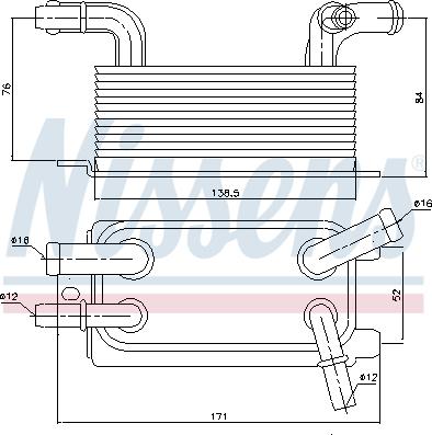 Nissens 90642 - Масляный радиатор, автоматическая коробка передач parts5.com