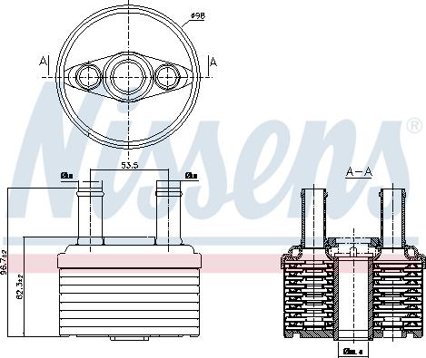 Nissens 90664 - Масляный радиатор, автоматическая коробка передач parts5.com