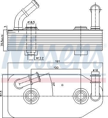 Nissens 90667 - Масляный радиатор, автоматическая коробка передач parts5.com