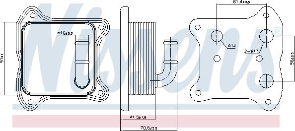 Nissens 90680 - Масляный радиатор, двигательное масло parts5.com