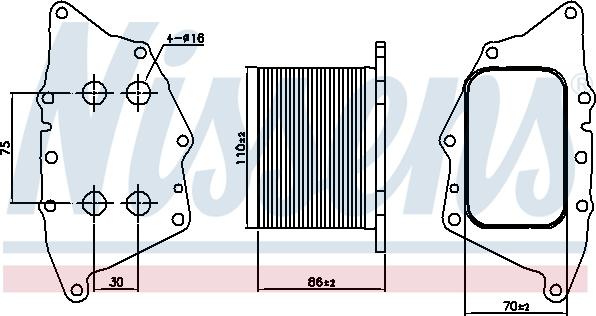 Nissens 90862 - Масляный радиатор, двигательное масло parts5.com