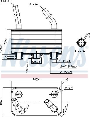 Nissens 90787 - Масляный радиатор, автоматическая коробка передач parts5.com