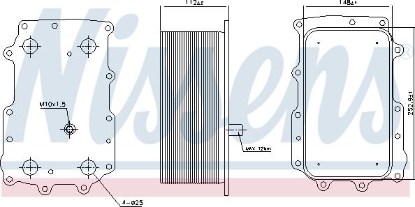 Nissens 90726 - Масляный радиатор, двигательное масло parts5.com