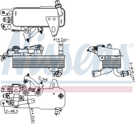 Nissens 91480 - Масляный радиатор, автоматическая коробка передач parts5.com