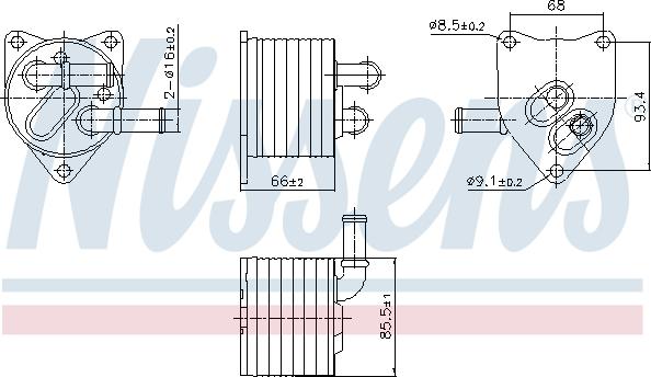 Nissens 91512 - Масляный радиатор, автоматическая коробка передач parts5.com