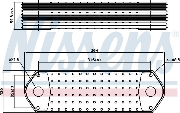 Nissens 91112 - Масляный радиатор, двигательное масло parts5.com