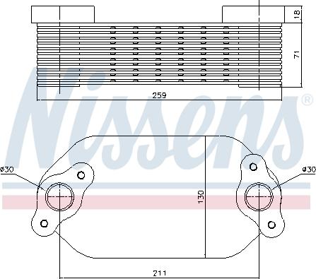 Nissens 91138 - Масляный радиатор, двигательное масло parts5.com