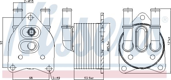 Nissens 91123 - Масляный радиатор, автоматическая коробка передач parts5.com