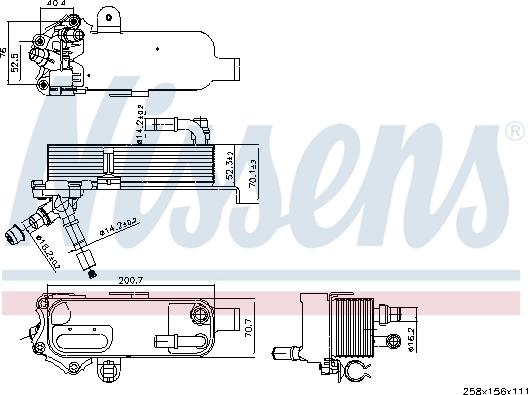 Nissens 91298 - Масляный радиатор, двигательное масло parts5.com