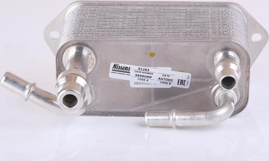 Nissens 91283 - Масляный радиатор, автоматическая коробка передач parts5.com