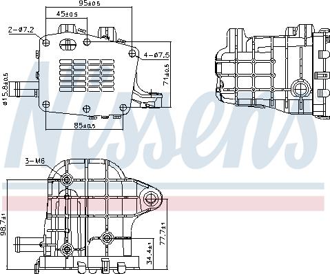 Nissens 989481 - Радиатор, рециркуляция ОГ parts5.com