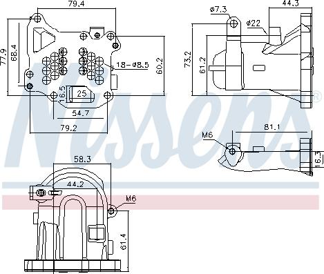 Nissens 989313 - Радиатор, рециркуляция ОГ parts5.com