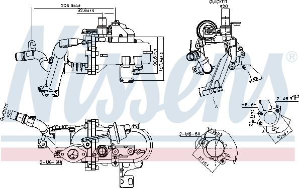 Nissens 989285 - Радиатор, рециркуляция ОГ parts5.com