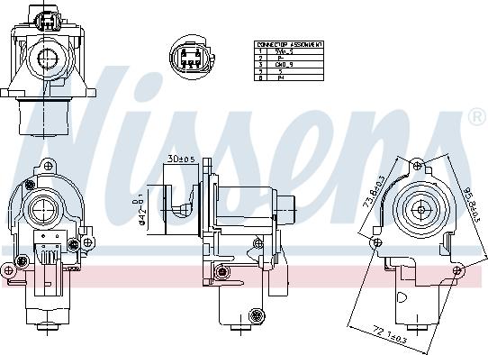 Nissens 98553 - Клапан возврата ОГ parts5.com