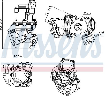 Nissens 98188 - Клапан возврата ОГ parts5.com