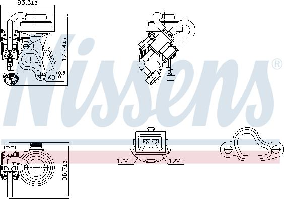 Nissens 98344 - Клапан возврата ОГ parts5.com