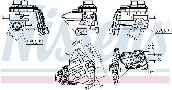 Nissens 98348 - Клапан возврата ОГ parts5.com