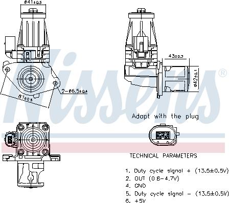 Nissens 98377 - Клапан возврата ОГ parts5.com