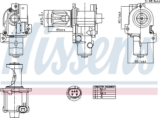 Nissens 98216 - Клапан возврата ОГ parts5.com