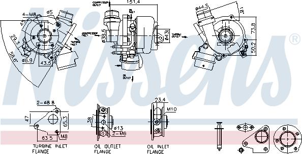 Nissens 93448 - Турбина, компрессор parts5.com