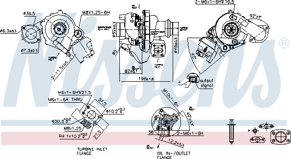 Nissens 93421 - Турбина, компрессор parts5.com