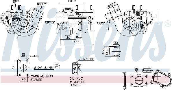 Nissens 93473 - Турбина, компрессор parts5.com