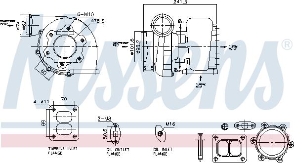 Nissens 93597 - Турбина, компрессор parts5.com