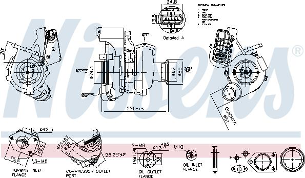 Nissens 93564 - Турбина, компрессор parts5.com