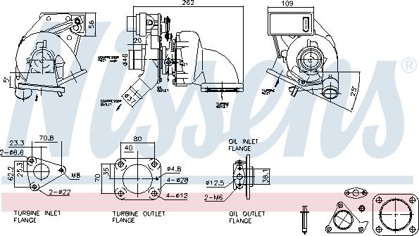 Nissens 93517 - Турбина, компрессор parts5.com