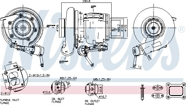 Nissens 93619 - Турбина, компрессор parts5.com