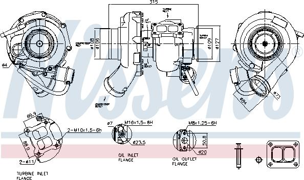 Nissens 93677 - Турбина, компрессор parts5.com